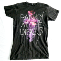 PANIC AT THE DISCO Galaxy Logo Size Small T-Shirt Black Cotton Stars Band - $9.89