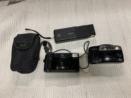 Lot of 3 Cameras and 1 Kodak Camara Soft Case Canon, Kodak and Fuji cameras - £14.68 GBP