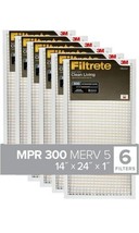 Filtrete AC Furnace Air Filter, MPR 300, Clean Living Basic Dust, 6-Pack... - £44.38 GBP