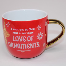 Hallmark I Run On Coffee And A Serious Love Of Ornaments Red Keepsake Co... - $11.64