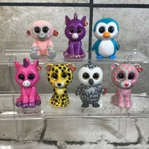 Ty Beanie Boos Figures Lot 7 Amethyst Bubble Gum Cherry Speckles Tasha I... - £19.38 GBP