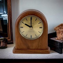 Kienzle Chronoquartz Mantle Table Clock Wood Schmidt Germany Vintage Works - £51.03 GBP