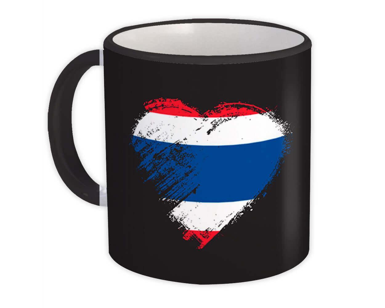 Primary image for Thai Heart : Gift Mug Thailand Country Expat Flag Patriotic Flags National
