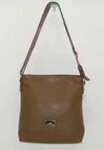 NWOT CARPISA Taupe Faux Leather Cross-body Messenger Shoulder Handbag - £22.11 GBP