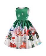 Cichic Girls Santa Christmas Dress Sleeveless Green Size 2T 3T - €7,80 EUR