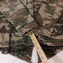 Rue 21 Women's Green Camouflage Cotton Full Zip Pockets Hoodie Jacket Size Small image 4
