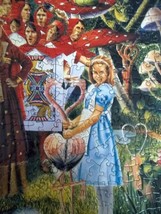 Alice in Wonderland 550 Pc Puzzle Queen of Hearts Find 89 Hidden Hearts - $29.65