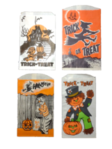 Halloween Trick Or Treat Candy Goodie Bags JOL Witch Moon Man Scarecrow ... - £15.31 GBP