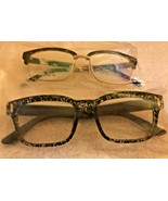 uni-sex prescription frames NIP Black &amp; Crystal Print - $38.33 CAD