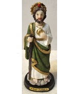 SAINT JUDE SAN JUDAS TADEO ROBE STAFF APOSTLE RELIGIOUS FIGURINE STATUE ... - £17.85 GBP