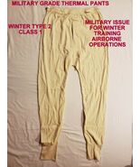 Pre-own Military Issued Type 1 Class 1 Long John Thermals Winter Drawers... - €10,26 EUR