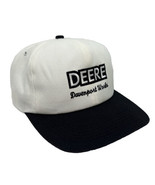 Deere Davenport Works Hat Cap Snap Back K Products IA White &amp; Black Made... - £15.52 GBP