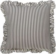 Lydie Woven Cotton Linen Blend Throw Pillow in Ivory and Navy, Transitional - €40,43 EUR - €58,00 EUR
