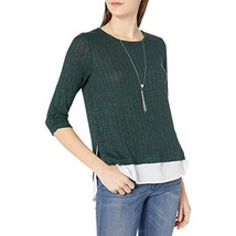 $39 A. Byer Junior&#39;s Cinch Sleeve Top Size Small (No Necklace) - £11.27 GBP