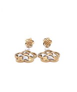 Pre-Owned Bergio Marked .75ctw Brilliant Diamond 14K Two Tone Earrings - $7,196.23 CAD