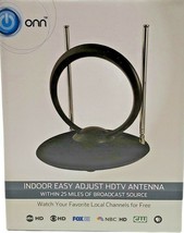 Onn Easy Adjust Indoor HD TV Antenna Black New - $15.83