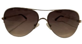 Guess Gold &amp; Rhinestone Aviator Half-Frame Sunglasses ~ Frame GF6079 32F - £18.90 GBP