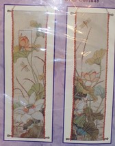 Bucilla Asian BELL PULLS Counted Cross Stitch Kit Floral Dragonfly 42853... - $26.69