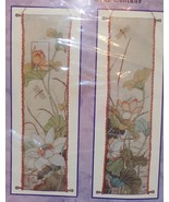 Bucilla Asian BELL PULLS Counted Cross Stitch Kit Floral Dragonfly 42853... - £21.08 GBP