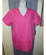 Cherokee Pink Short Sleeve Scrub Shirt Size Small Women&#39;s EUC - £13.20 GBP