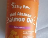 Zesty Paws Wild Alaskan Salmon Oil Skin Health Wet/dry Food 8 Fl.oz. Exp... - $10.39