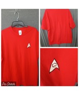 Alstyle Star Trek Shirt Red Short Sleeve Extra Large - $25.05