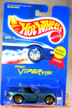 1991 Hot Wheels Blue Card #210 DODGE VIPER RT/10 Green Variant w/Gold 5 Sp Varia - £8.01 GBP