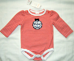 Gymboree Baby Girl Bodysuit Long Sleeve I Love Today Red Stripe 0-3 Months - £5.52 GBP