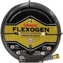 Garden Hose 5/8&quot; x 50&#39; ft Rubber/PVC/Metal Gray - Gilmour 874501-1001 Fl... - $35.63