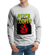 Alice Cooper High-Quality White Cotton Sweatshirt for Men - £24.26 GBP