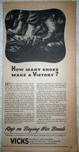 Vicks Keep On Buying WWII War Bonds 1940s Magazine Print Advertisement Art - £7.07 GBP