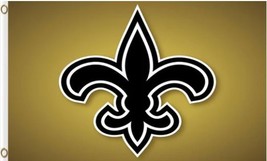 New Orleans Saints Lite Flag 3X5 Ft Polyester Banner USA 90x150cm - $375.42 MXN