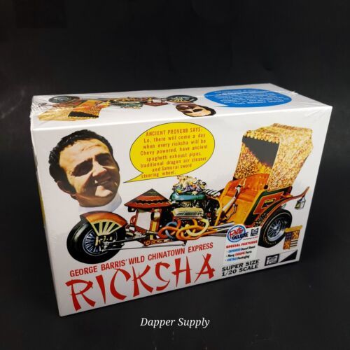Primary image for MPC 965 1/20 Scale George Barris's Ricksha Plastic Toy Figure Model Kit New 