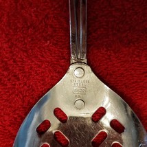 EKCO Slotted Pierced Serving Spoon 12&quot; Stainless Steel USA Black Plastic... - $17.75