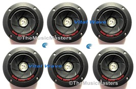 (6) Pack 4&quot; inch Super Bullet Horn TWEETER Speakers w/ LED Car Audio Hom... - £26.13 GBP