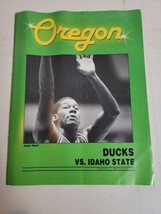 Vintage 80s Oregon Ducks Game Program Basketball vs Idaho State 1986 UofO 1980s - $12.74