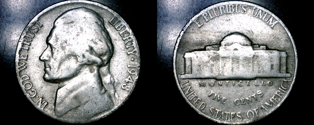 1948-P Jefferson Nickel - £0.99 GBP