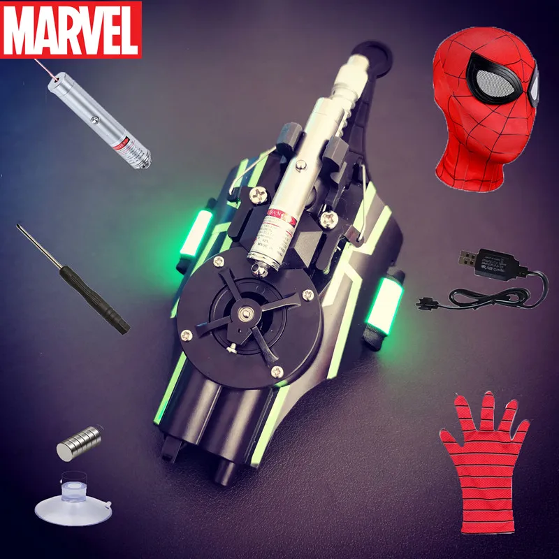 2023 Fully Automatic Laser Spiderman Web Shooters Spider Silk Rope Device Cool - £11.32 GBP+