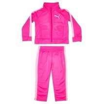 Puma Toddler Girls 2 Pc Tracksuit Set, Pink/White Colors. Size 2T(US). NWT - £22.27 GBP