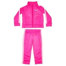 Puma Toddler Girls 2 Pc Tracksuit Set, Pink/White Colors. Size 2T(US). NWT - £21.00 GBP