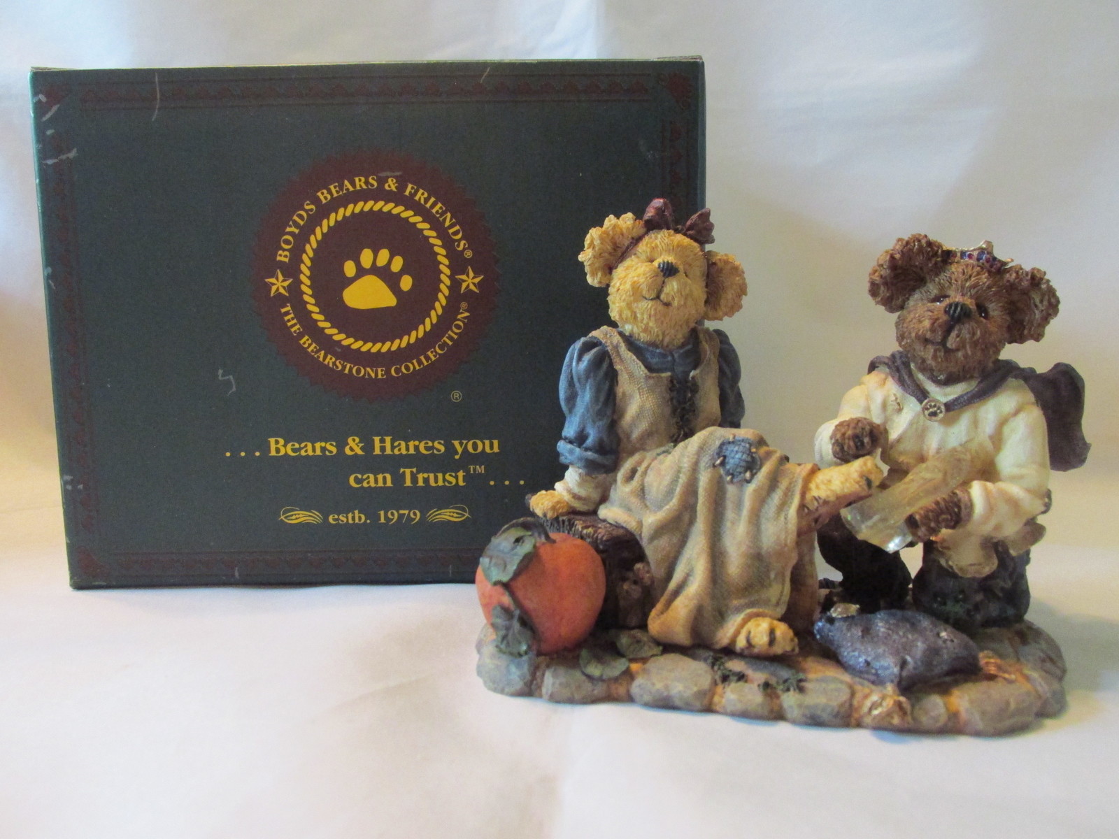 Boyds Bears & Friends "Cindyrella & Prince Charming...If the Shoe Fits", 2001 - $21.99