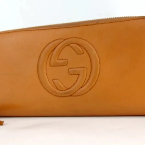 ?? ?Authentic GUCCI 308004・478442 Soho Interlocking G Zip Around purse ?? - $617.39 CAD