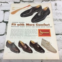 Vintage 1963 Jarman Shoes For Men Oxford Loafers Advertising Art Print Ad  - $9.89
