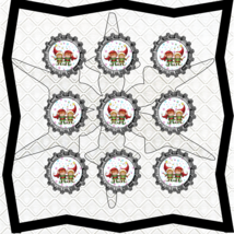 BottleCap B5-Elfs-Jewelry Tag-Clipart-Gift Tag-Holiday-Digital Clipart-T... - $1.25