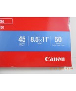 Canon Pixma Printer Photo Paper MP101 Matte 8 1/2 x 11 Inches 50 Sheets ... - £6.04 GBP