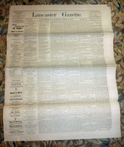Lancaster, New Hampshire Gazette Newspaper - April 27, 1886 - £15.54 GBP