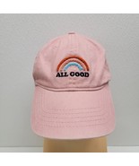 Women’s Pink All Good Rainbow Hat Cap Strapback Spring Summer - $18.16 CAD