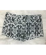 French Connection Black and White Printed Denim Shorts, 30&quot; Waist, EUC - £6.62 GBP