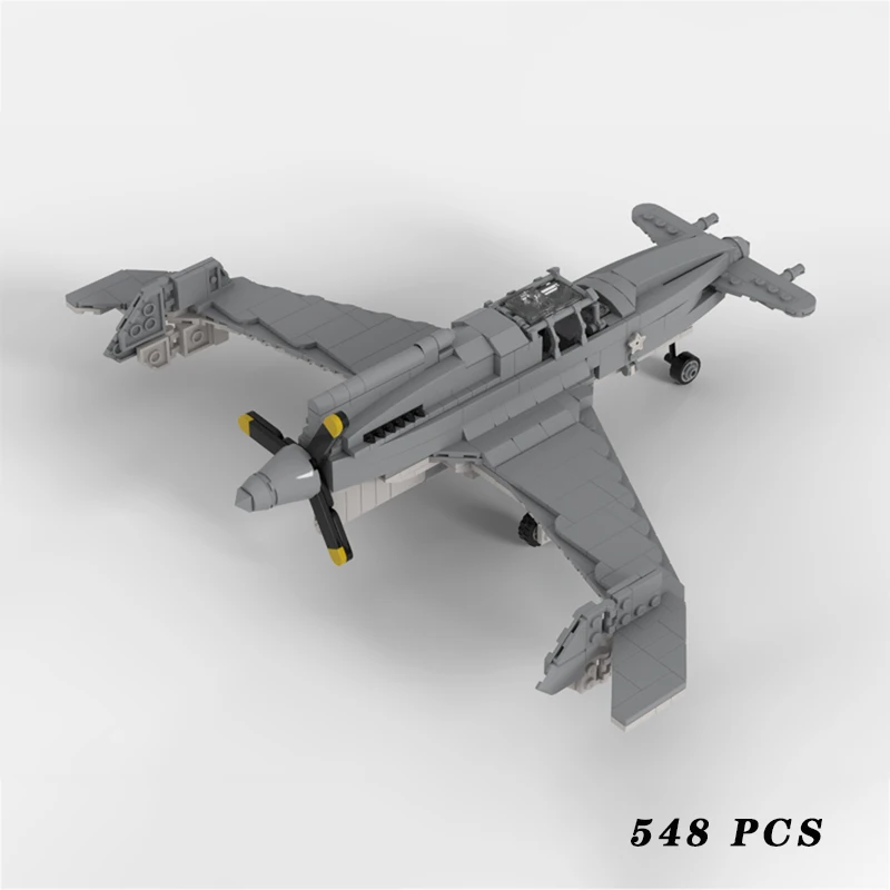 WW2 Military Equipment  XP-55 Ascender Fighter Aircrafts MOC Building Block - £75.99 GBP