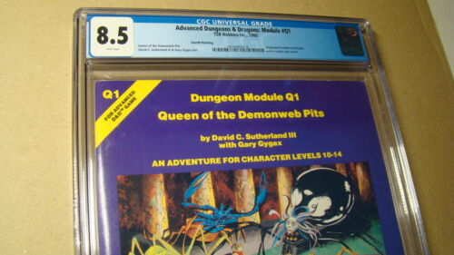 MODULE Q1 QUEEN DEMONWEB PITS *CGC 8.5* DUNGEONS DRAGONS HIGHEST GRADED COPY - $935.00